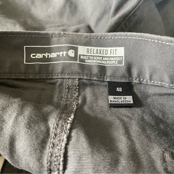 Carhartt men’s shorts cargo Relaxed Fit gray size 40 GUC - Picture 8 of 11